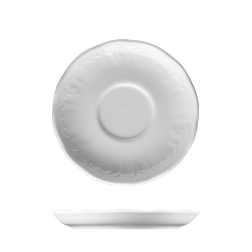 Lilien Bellevue schotel wit 14.1cm