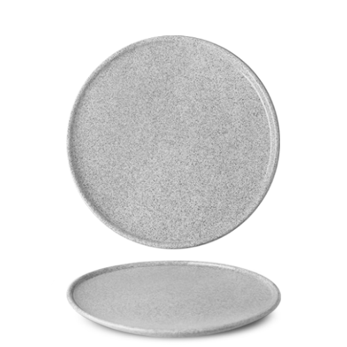 Granit glazed grijs Bord vlak 24 cm