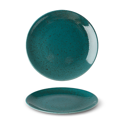Lilien Bord Coup Deeplagoon vlak 24cm
