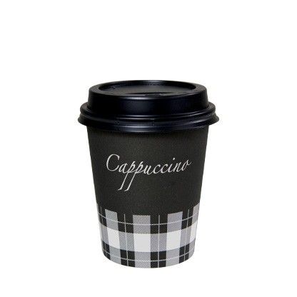 Deksel koffie plastic zw Ø80MM(1000st)