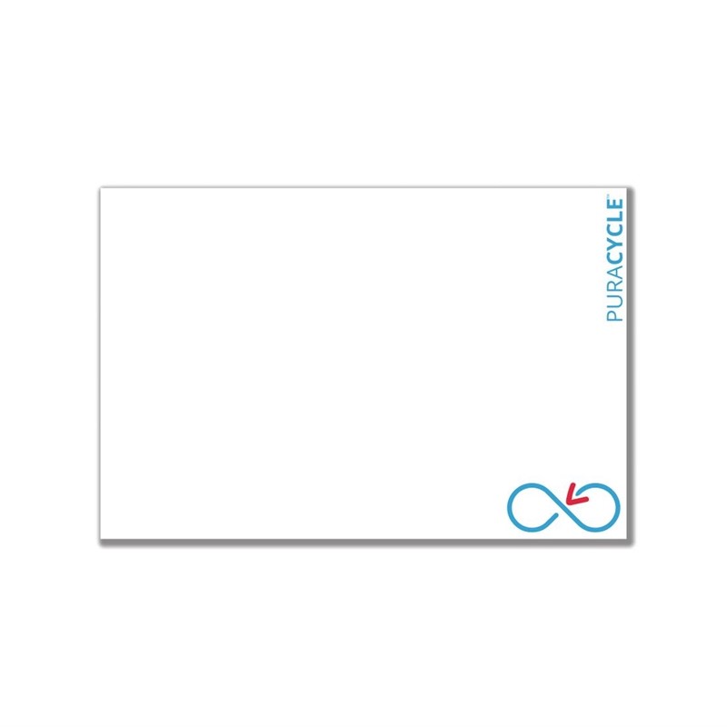 Puracycle herbruikbare blanco stickers
