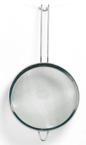 Bolzeef fijn gaas rvs 250x455mm