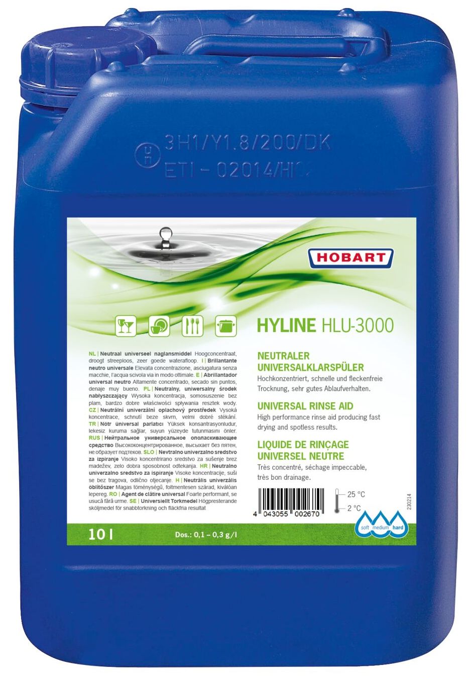 Hobart universeel naglans 10 ltr OUTLET