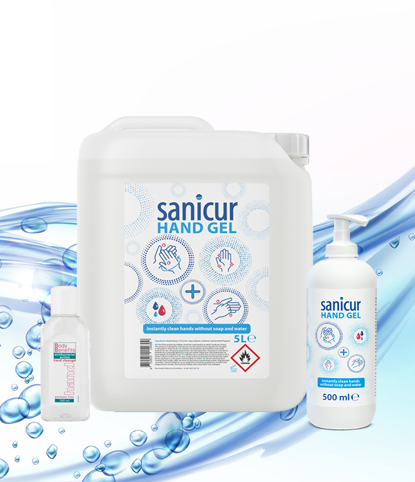 #Sanicur hand gel 5 liter