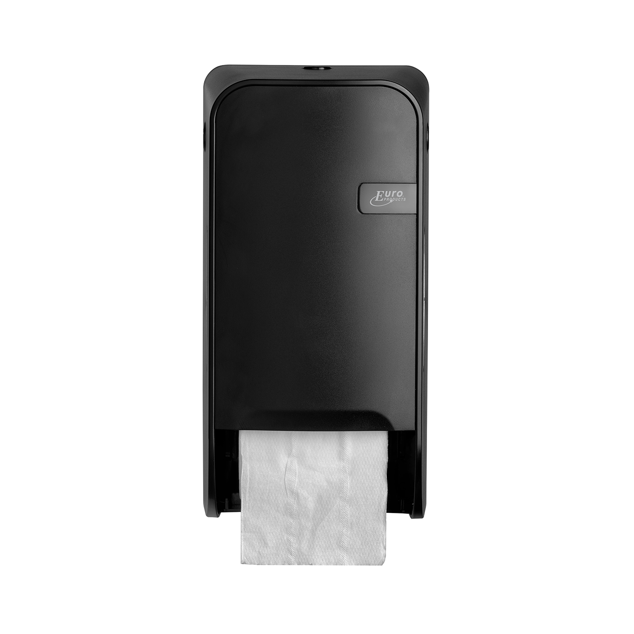 Quartz Black Toiletrolhouder doprollen