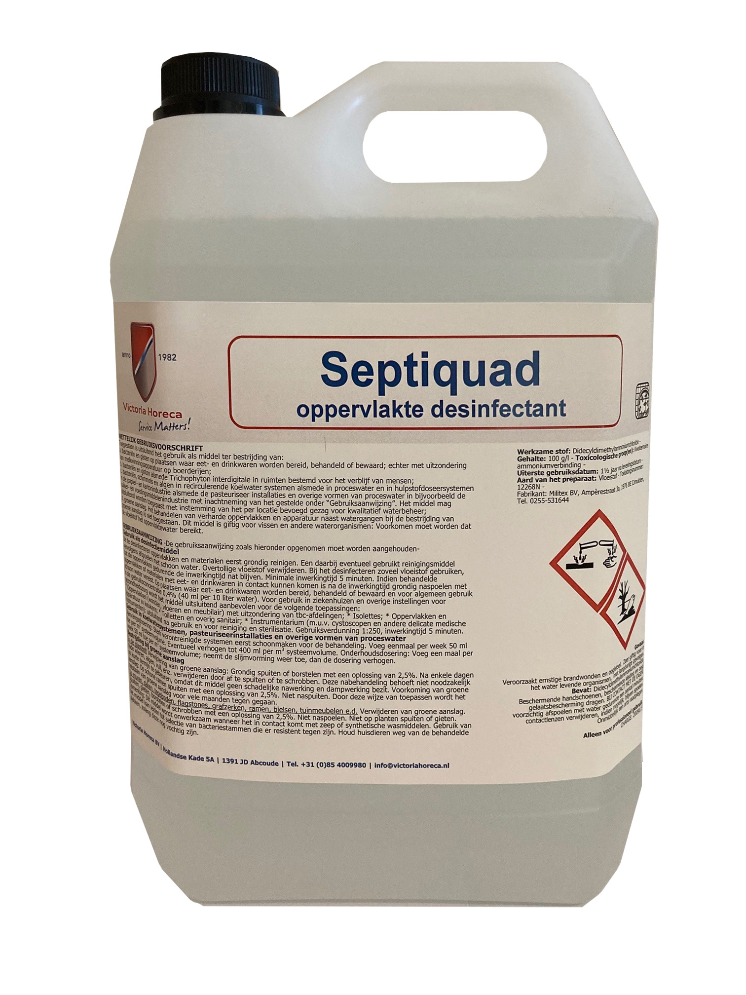 Oppervlakte desinfectant septiquad 5 ltr