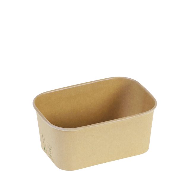 Kraft/PLA bak 1000ml/17,3x12x7,5cm x300