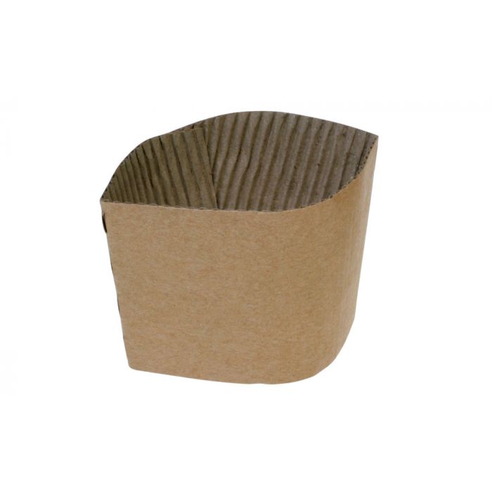 Kraft sleeve voor 12oz/3dl beker 1000st