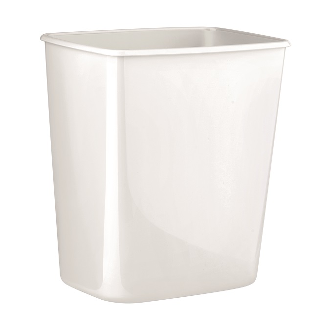 Hygiëne afvalbak wit 8ltr open inworp