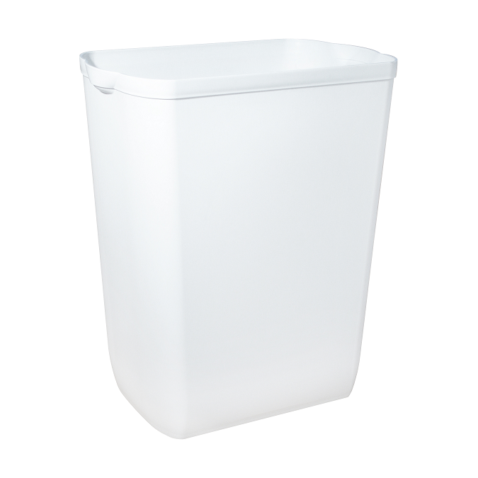 Afvalbak wit 23ltr open inworp