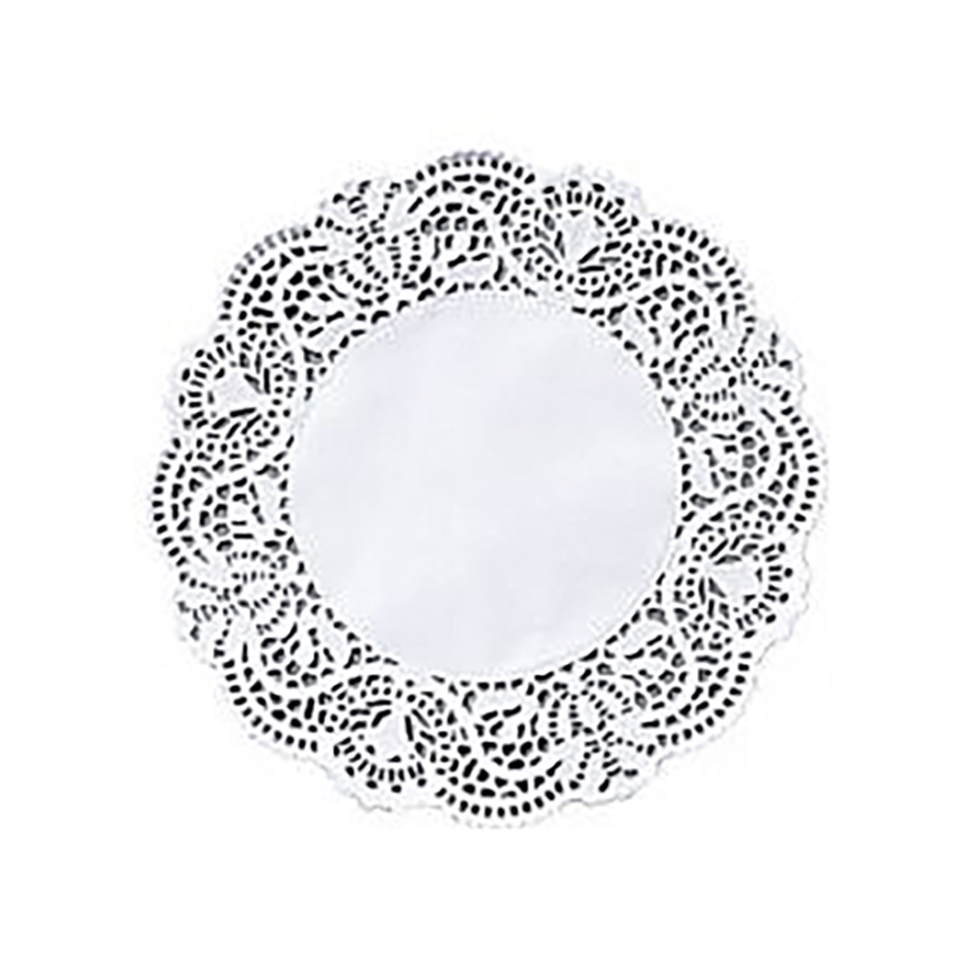 Kantjes open rond wit 14cm 8 x 250 stuks