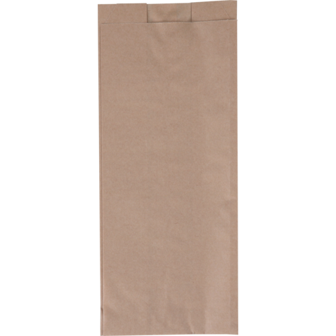 Snackzakken papier 10x6x21cm bruin, 10kg