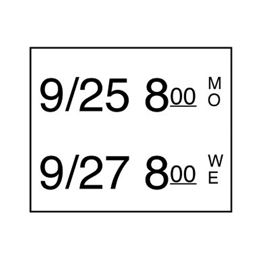 Stickerrol 2-lijnspistool vol. oplosbaar