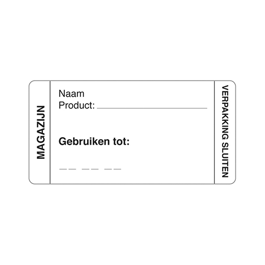 Afwasbare sticker magazijn 250/rol