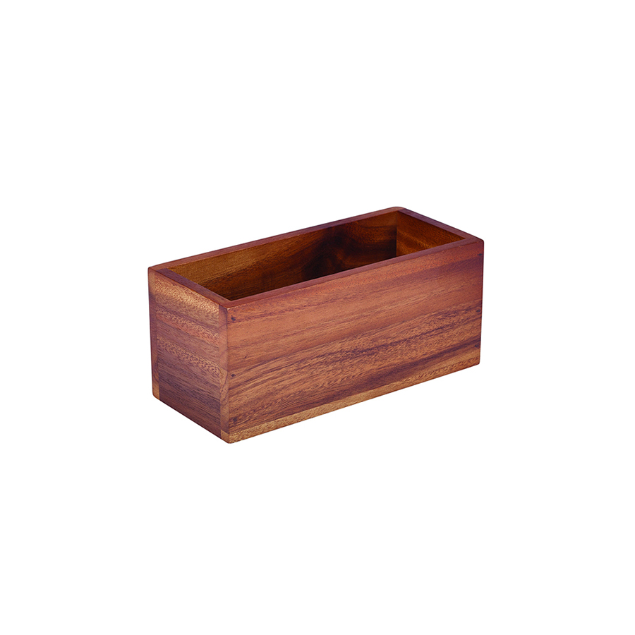 Acacia tafelcaddy rechthoek 23x10x10cm