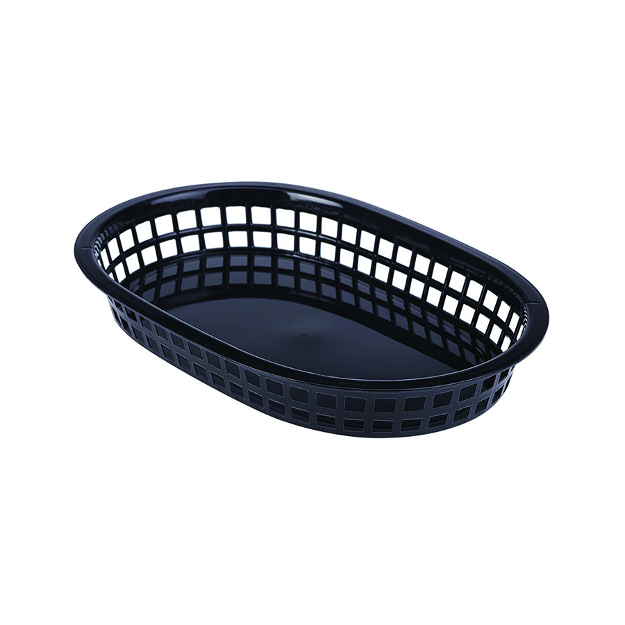 Fastfood mandje zwart 27,5x17,5cm x24