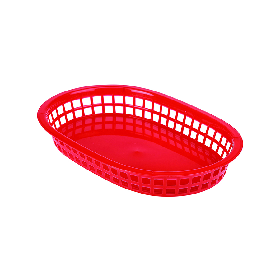 Fastfood mandje rood 27,5x17,5cm