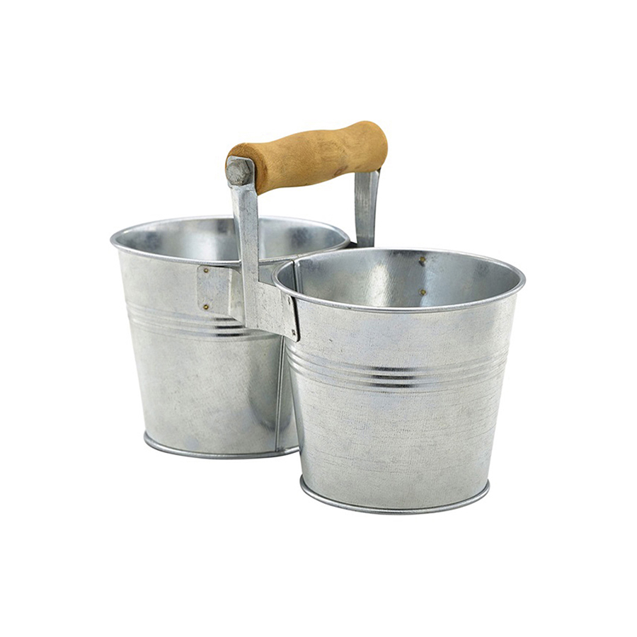 Gegalv. stalen duo serveeremmer 10