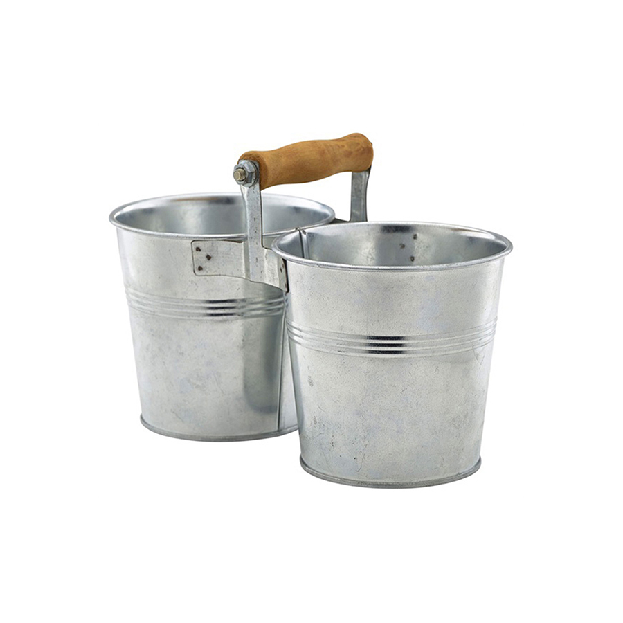 Gegalv. stalen duo serveeremmer 12