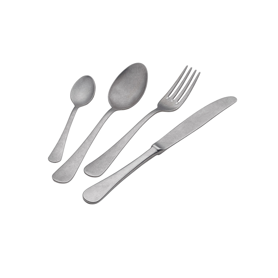 Retro Milano 18/10 koffielepel 14cm