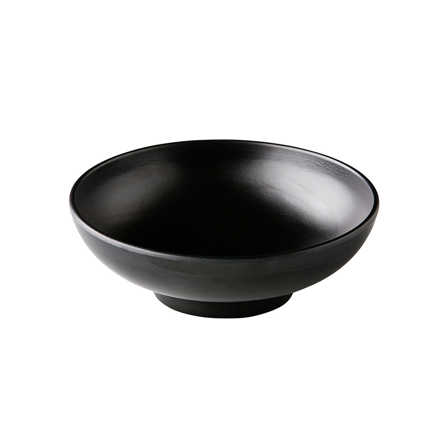 Ronde schaal Zen zwart 22,5cm