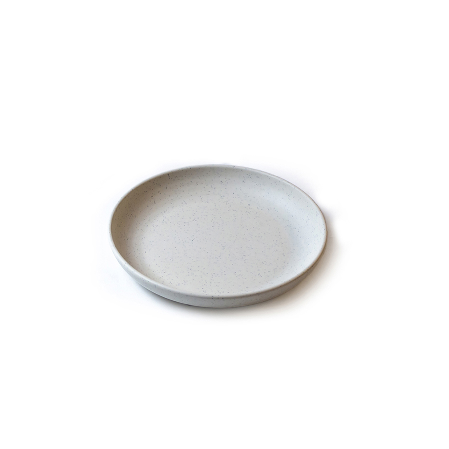 Pebble cream organisch diep bord 21,5cm