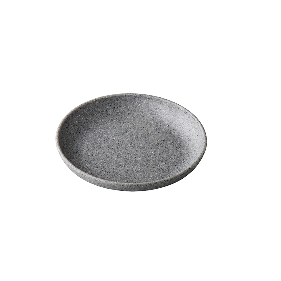 Pebble grey organisch diep bord 21,5cm