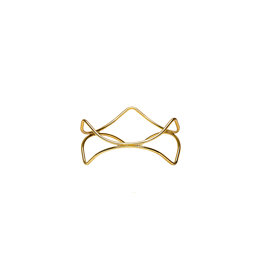 Buffetverhoger anti-slip goud 21x21x10