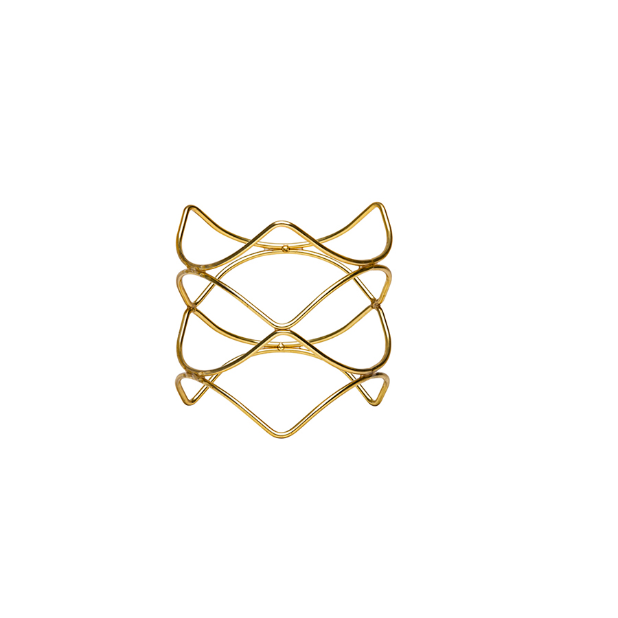 Buffetverhoger anti-slip goud 21x21x20