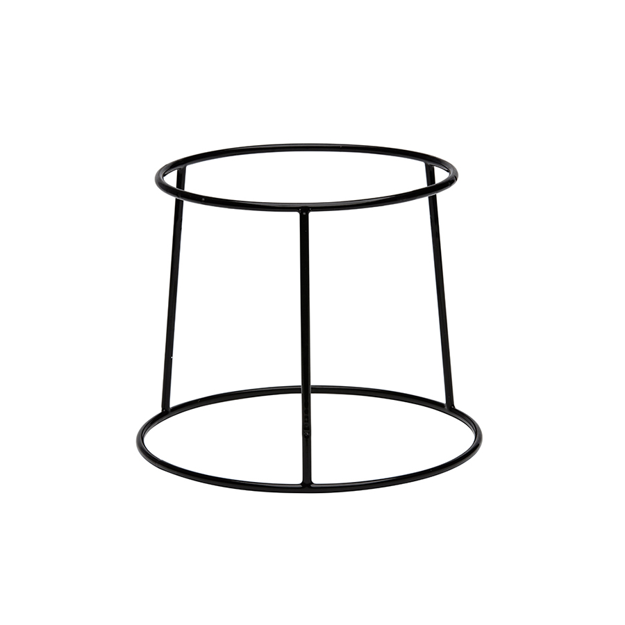 Buffetverhoger anti-slip zwart 25x21x20