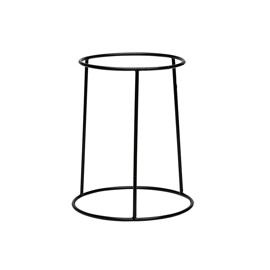 Buffetverhoger anti-slip zwart 25x21x30