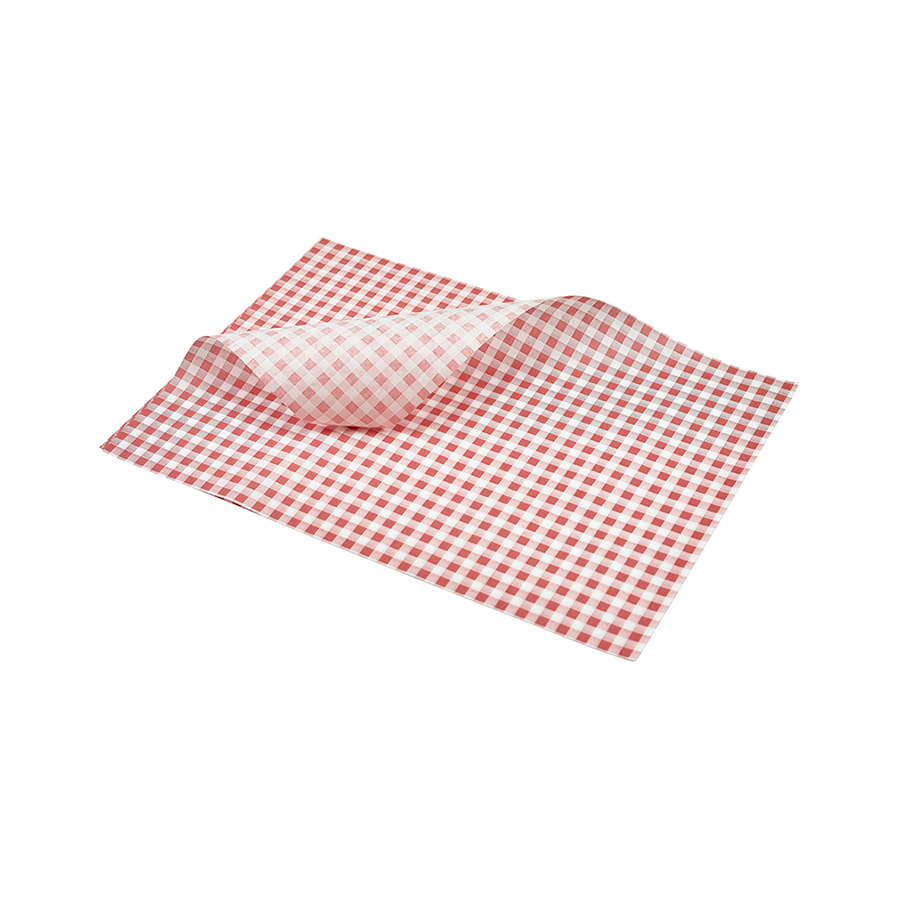 Vetvrij papier rood geblokt 35x25 1000st