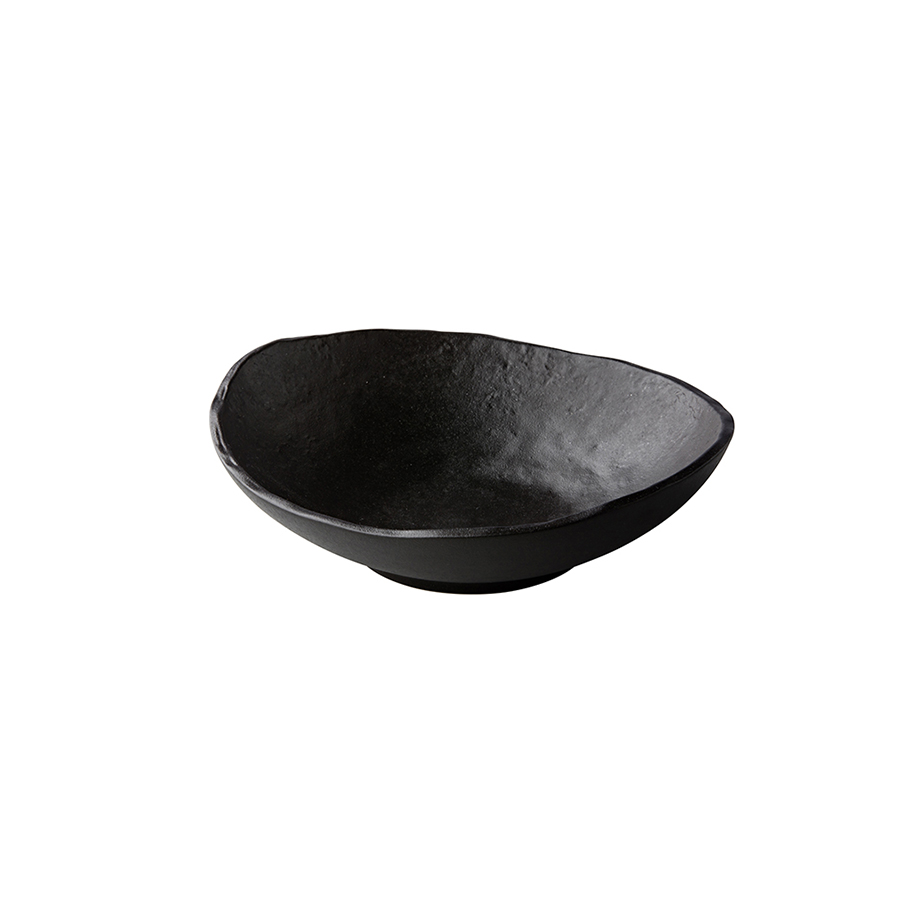 Diep bord Oyster zwart 25cm