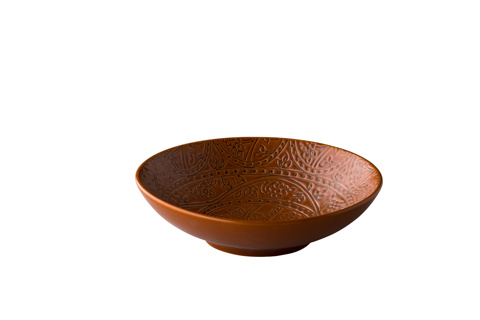 Barcelona bord diep bruin 19cm