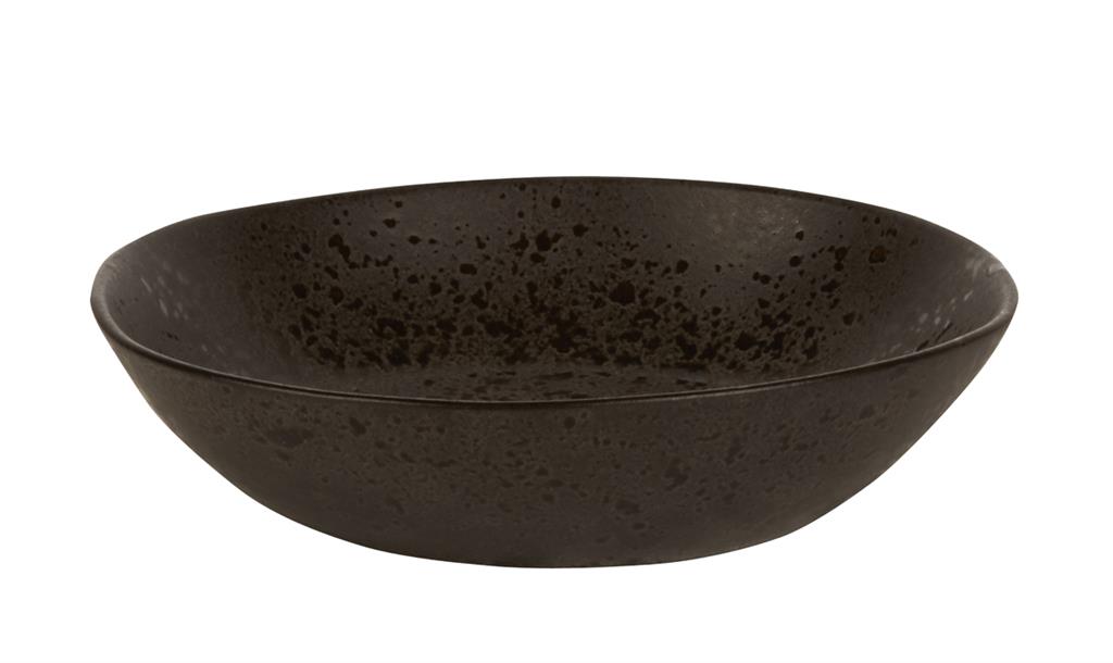 Q Authentic Stone Black diep bord 22cm