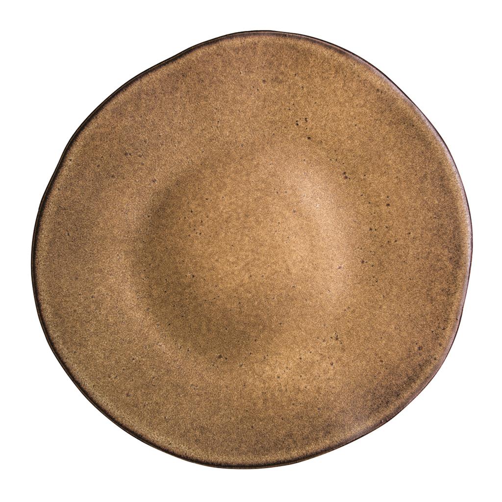 Q Authentic Stone Brown bord 28,5cm
