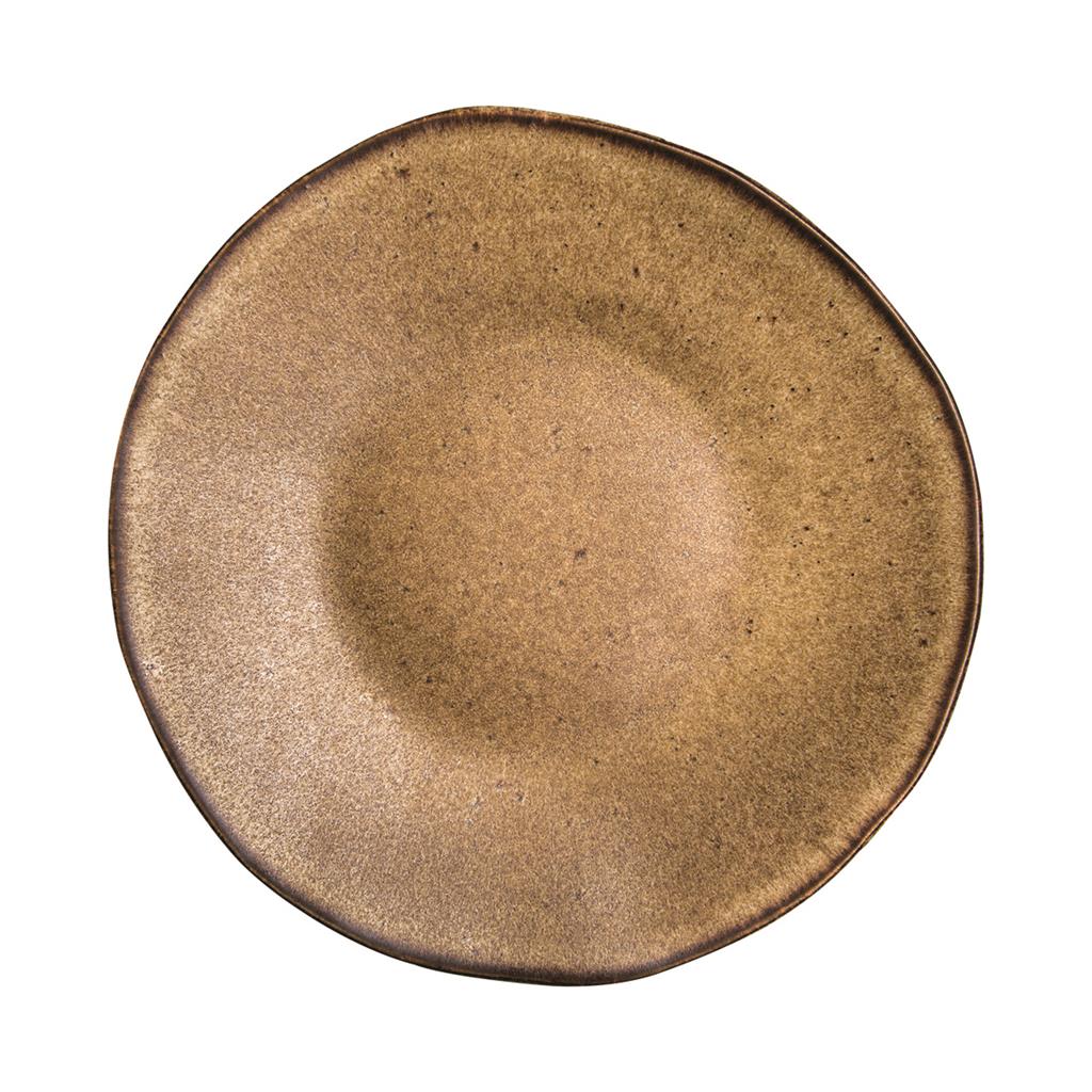 Q Authentic Stone Brown bord 21cm