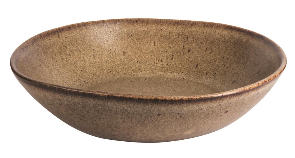 Q Authentic Stone Brown pasta/soep bord