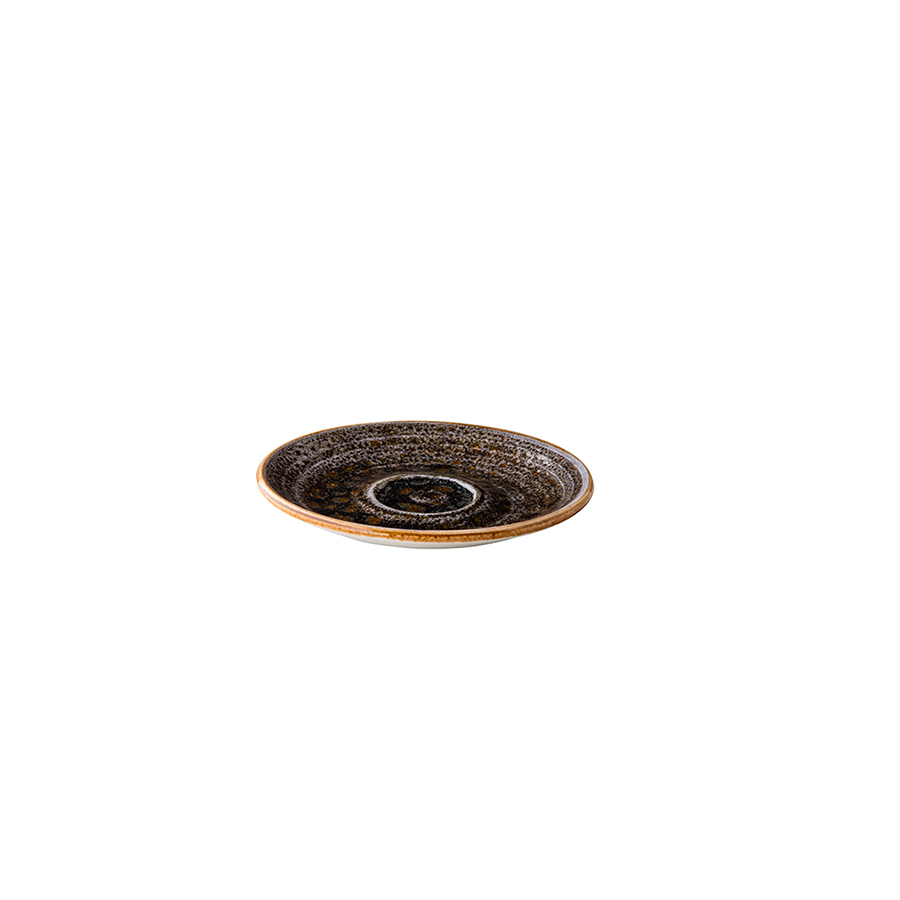 Jersey espressoschotel bruin 13cm