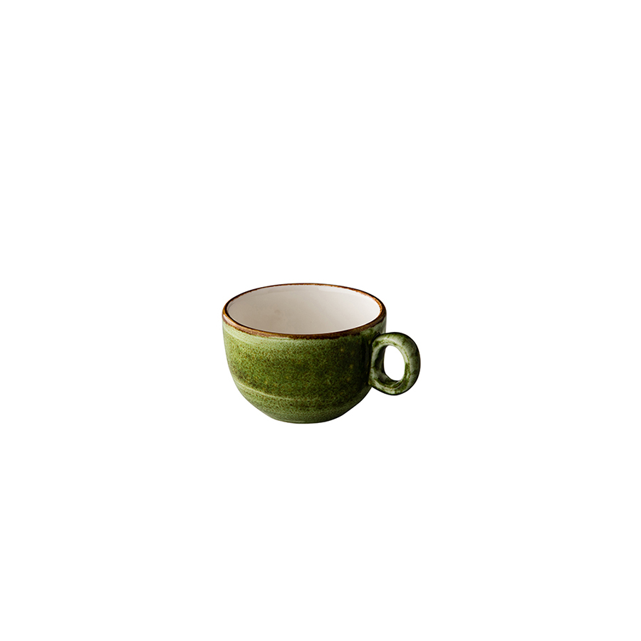 Jersey cappuccino kop stapelbaar groen