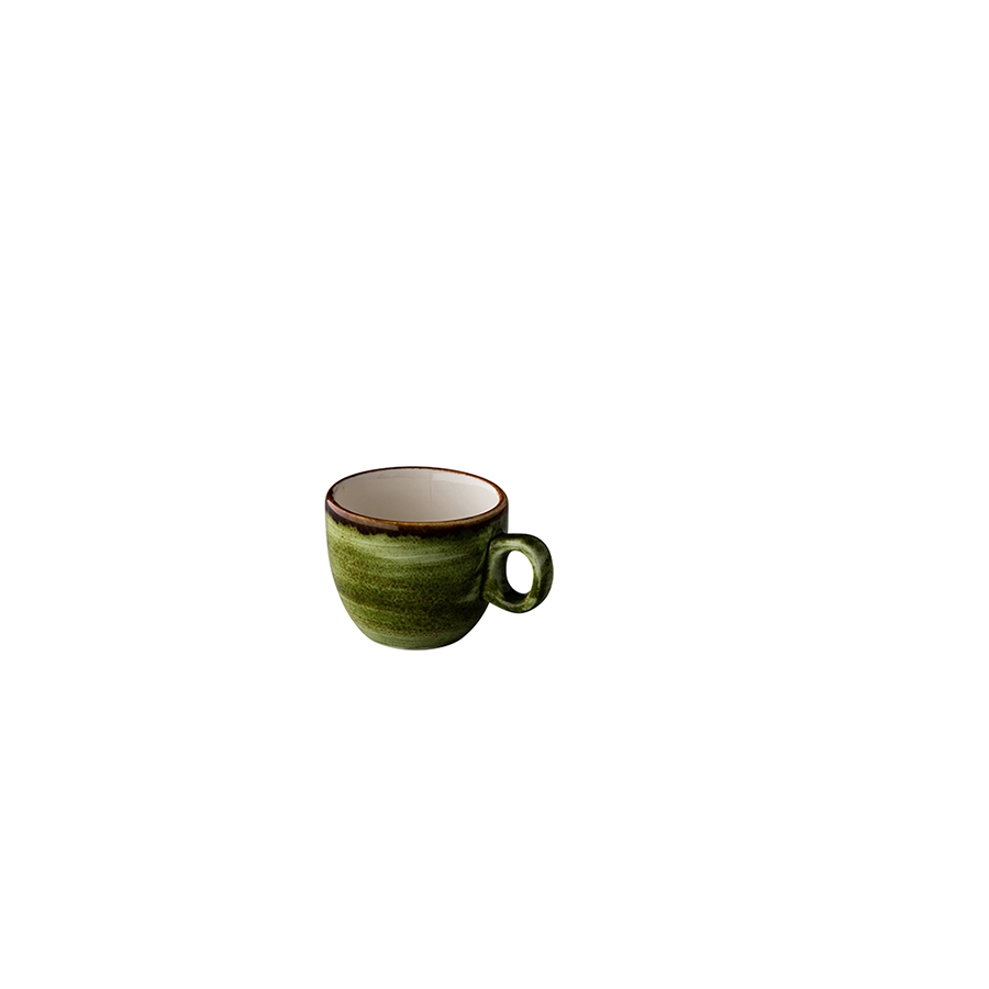 Jersey espresso kop stapelbaar groen