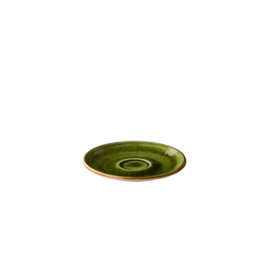 Jersey espressoschotel groen 13cm