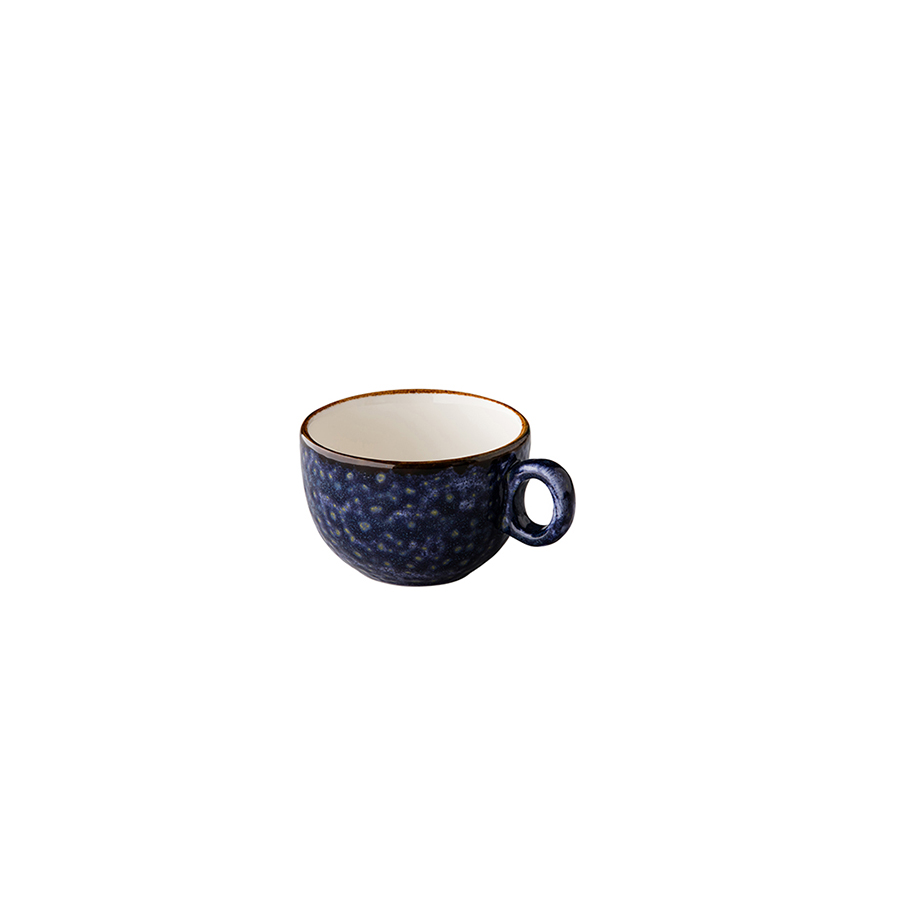 Jersey cappuccino kop stapelbaar blauw