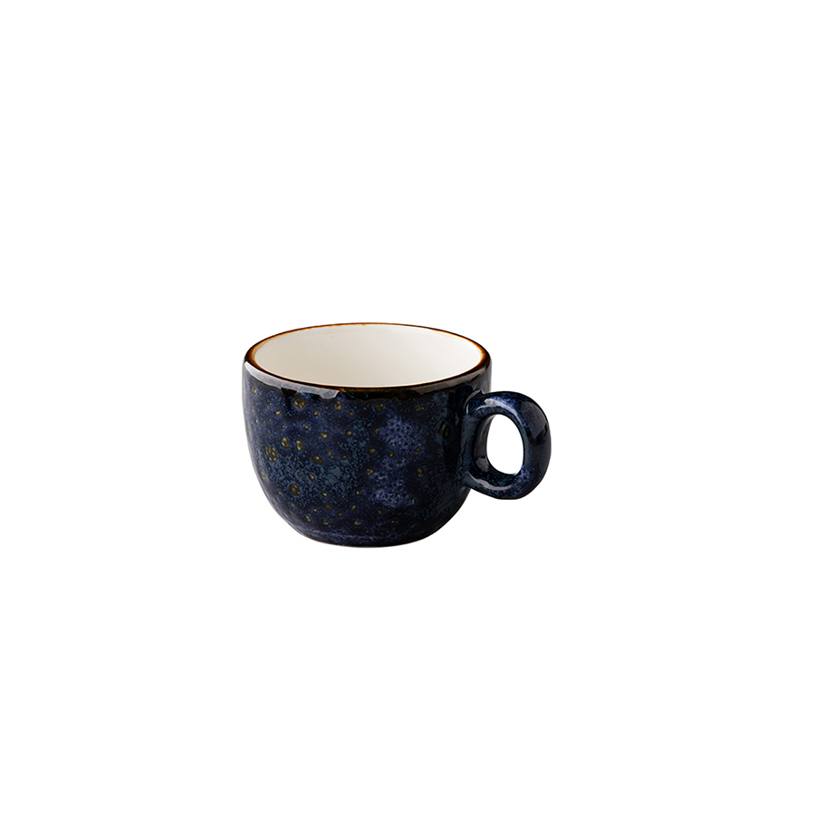 Jersey koffiekop stapelbaar blauw 160ml