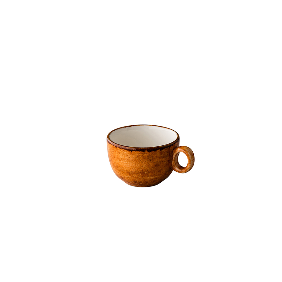 Jersey cappuccino kop stapelbaar oranje