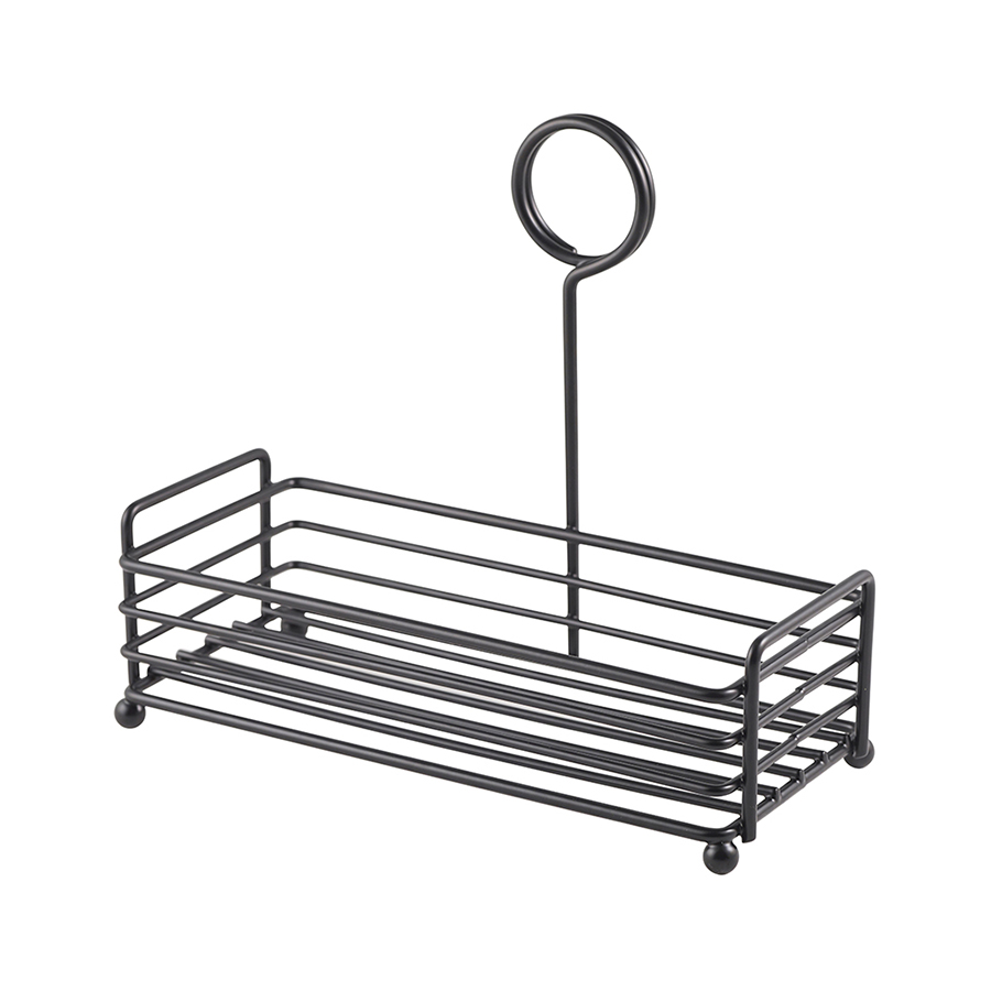 Tafelcaddy draagbaar zwart 19,5x8,6x18cm