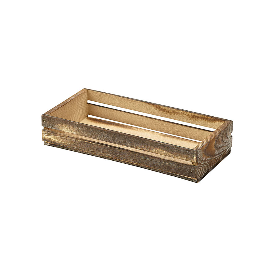 Houten langwerpig kratje 25x12x7cm