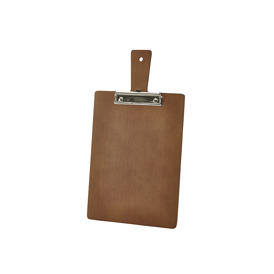 Houten menu/rekening klembord bruin A4