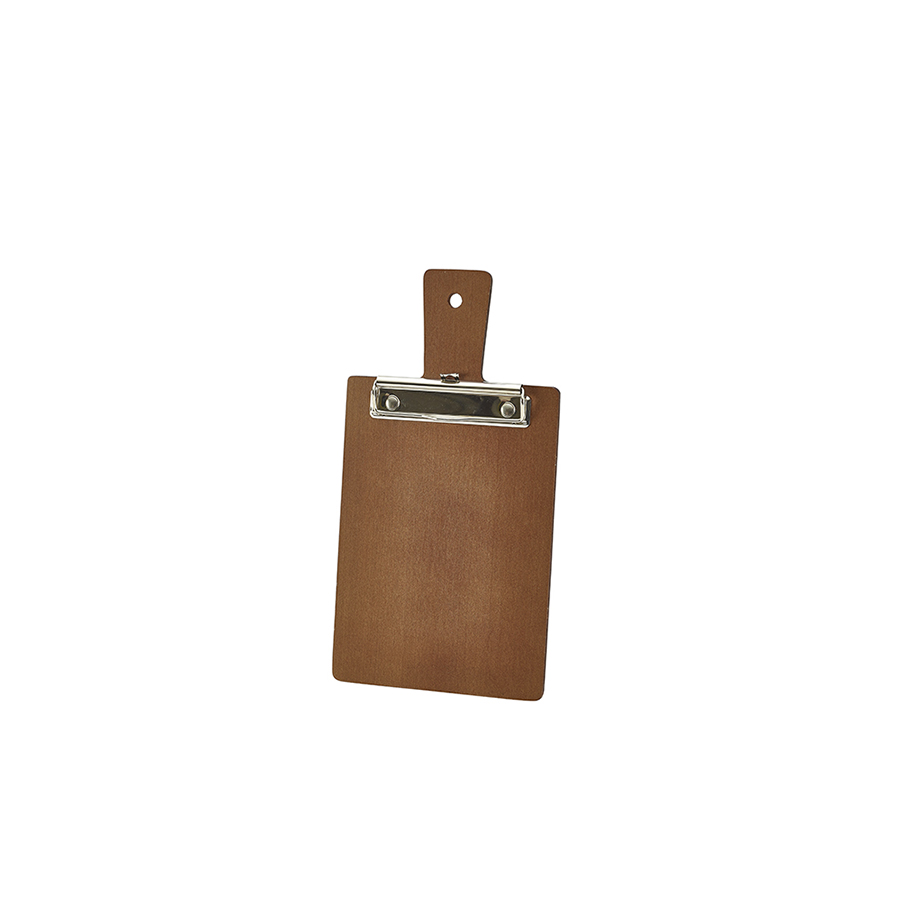 Houten menu/rekening klembord bruin A5