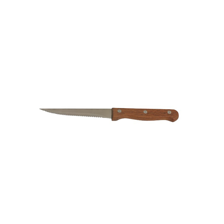 Steakmes houten handvat 21,5cm